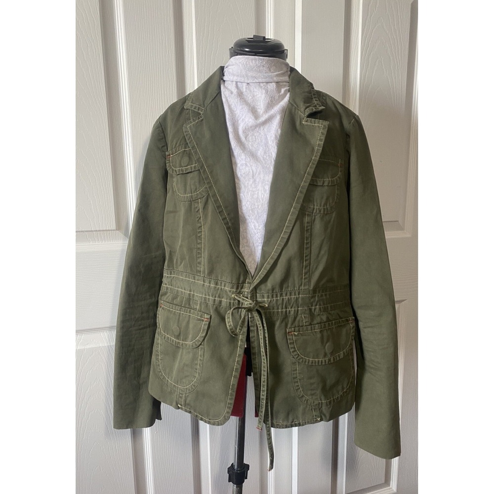 Lucky Brand Jacket Khaki Women Small Trending Military